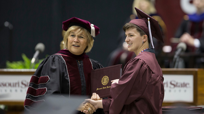 Deidre Ashley at graduation